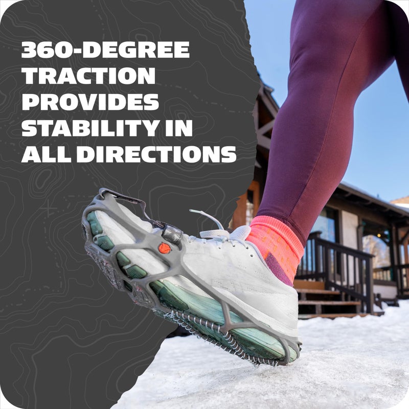 Yaktrax Run Traction Cleats for Running on Snow and Ice (1 Pair), Medium - Image 3